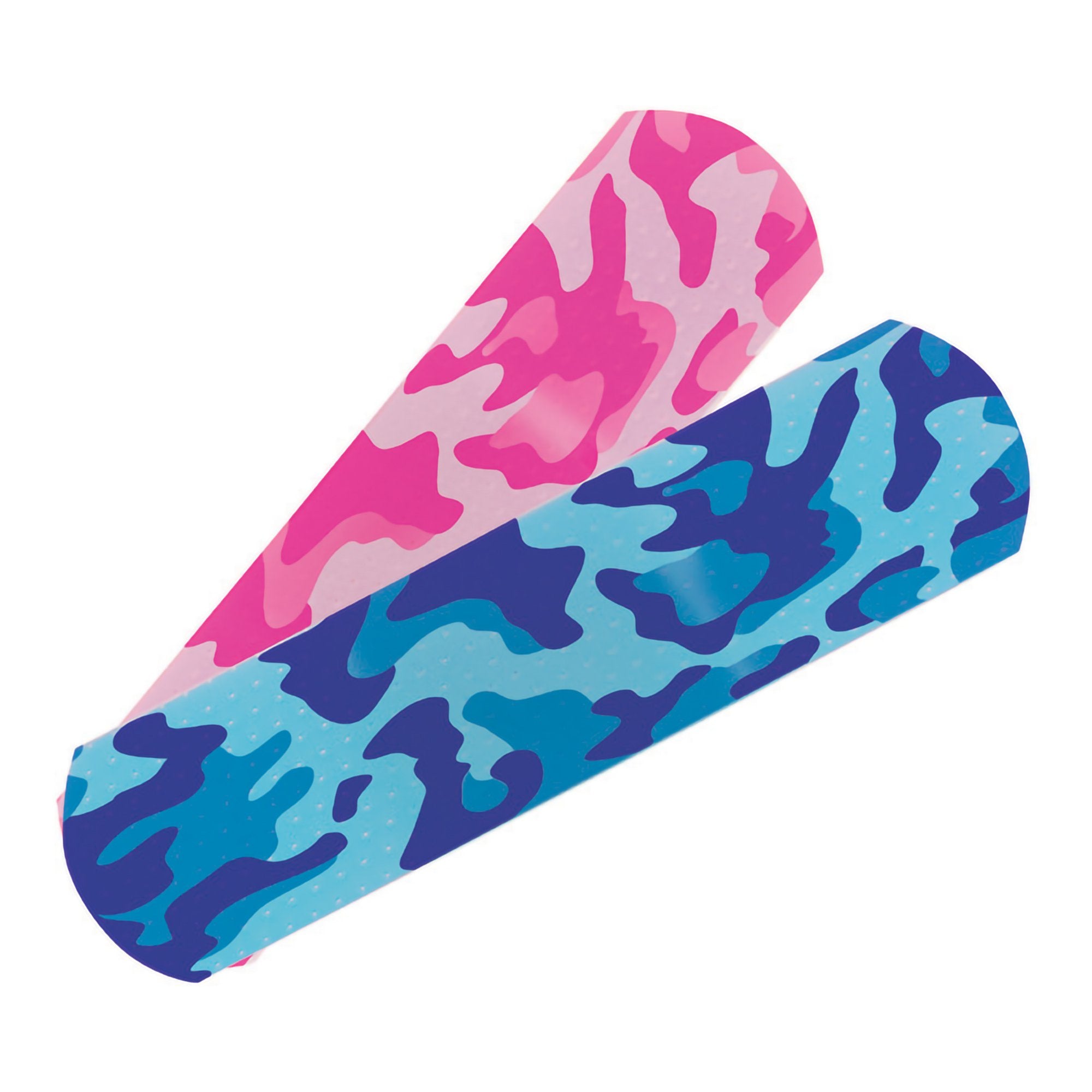 Adhesive Strip McKesson Kids™ 3/4 X 3 Inch Plastic Rectangle Kid Design (Blue / Pink Camo) Sterile - Image 3