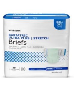 McKesson Adult Incontinent Brief Tab, Closure 2X-Large / 3X-Large Disposable Heavy Absorbency 4 Bags per Case