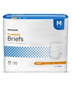 McKesson Lite Adult Incontinent Brief, Tab Closure Light Absorbency Medium, 4 Bags per Case
